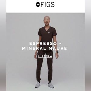 Pair of Small Fig Scrubs in Espresso
